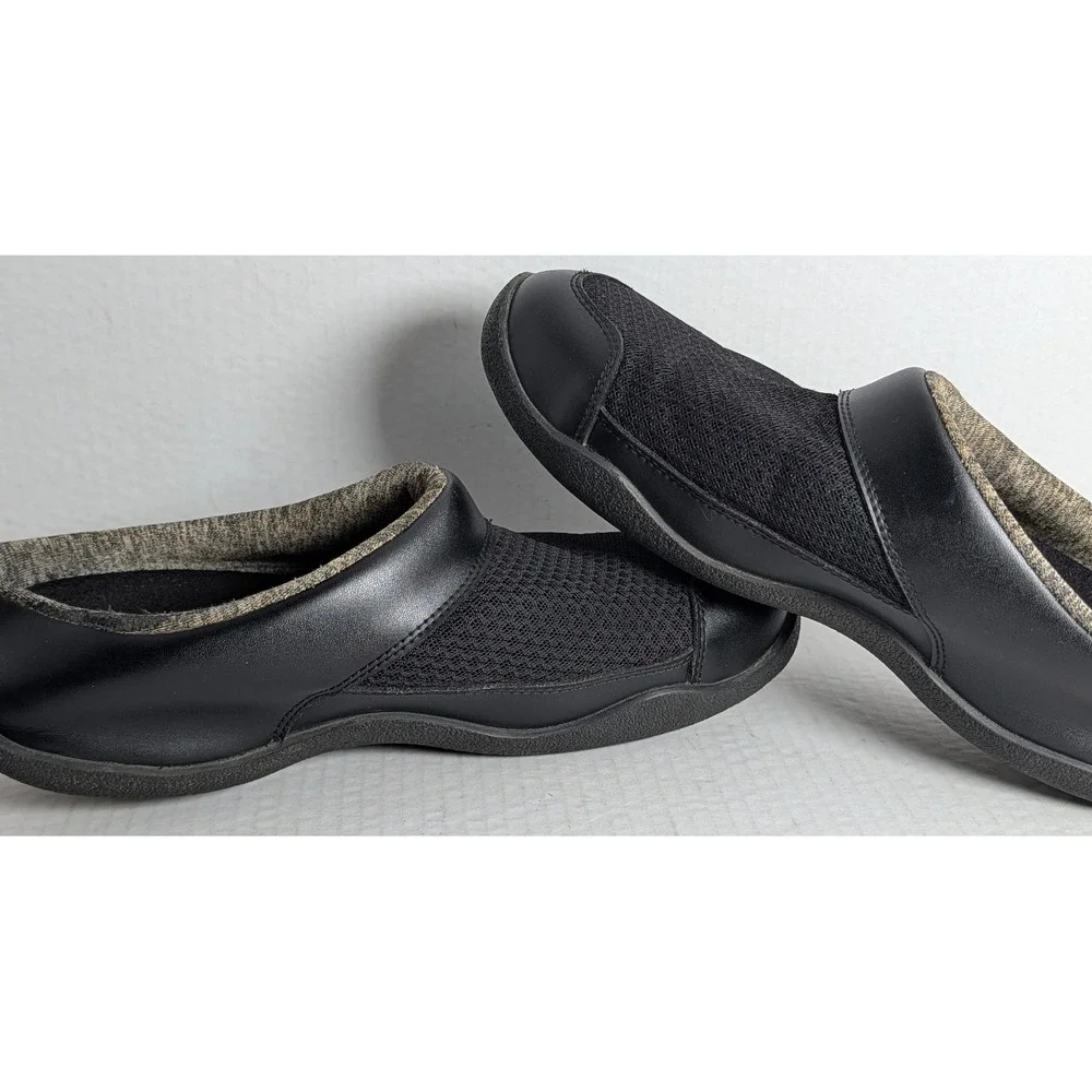 KURU Men's Size 10 Black Slip On Comfort Walking Shoes Casual EU